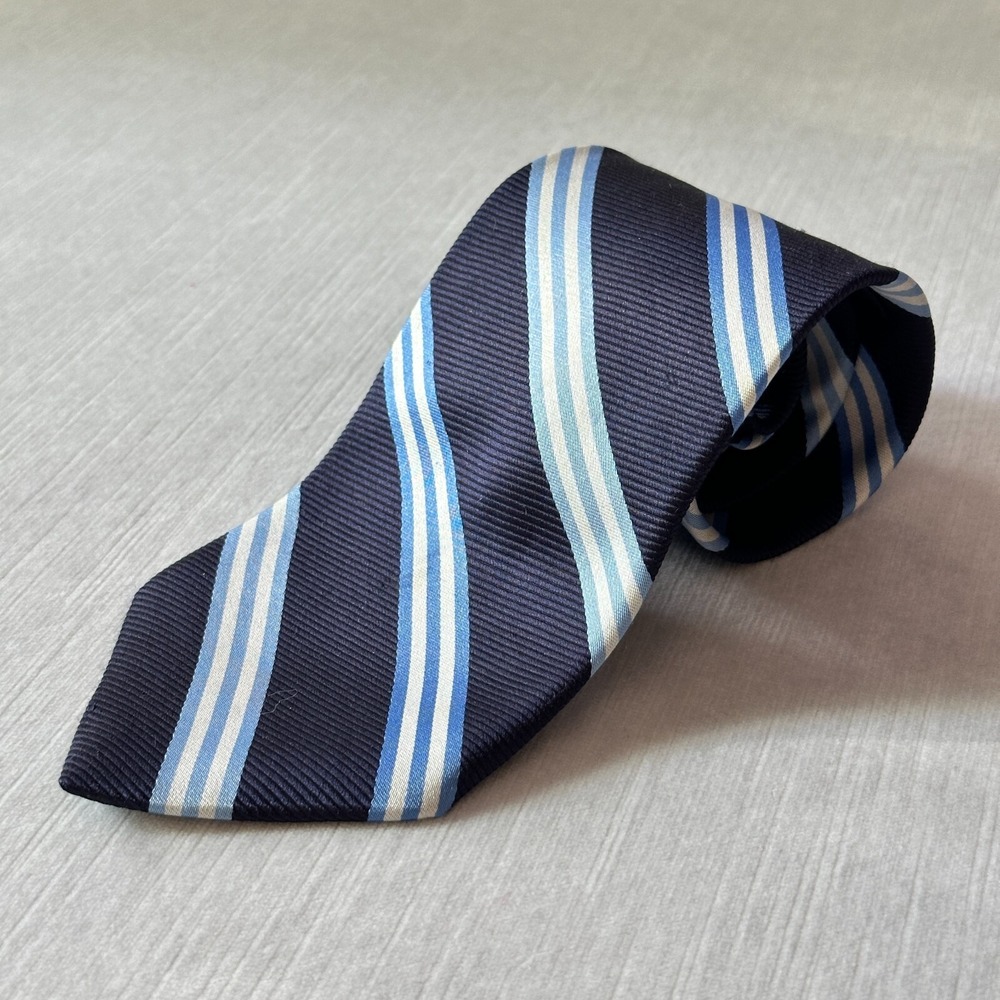 Brooks Brothers Makers Silk Traditional Wide Men's Tie W:3.75" By L:61" Stripe